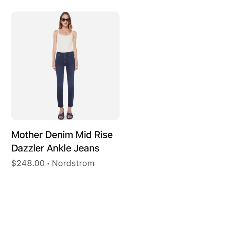 Mother The Dazzler Mid-Rise Ankle “We The Animals” – Size 29